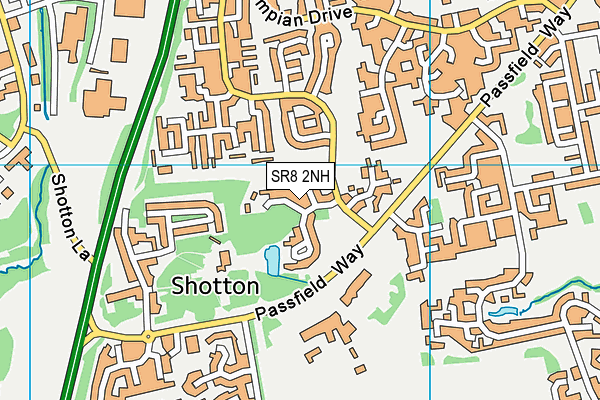 SR8 2NH map - OS VectorMap District (Ordnance Survey)