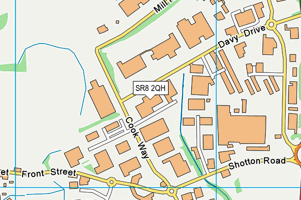 SR8 2QH map - OS VectorMap District (Ordnance Survey)