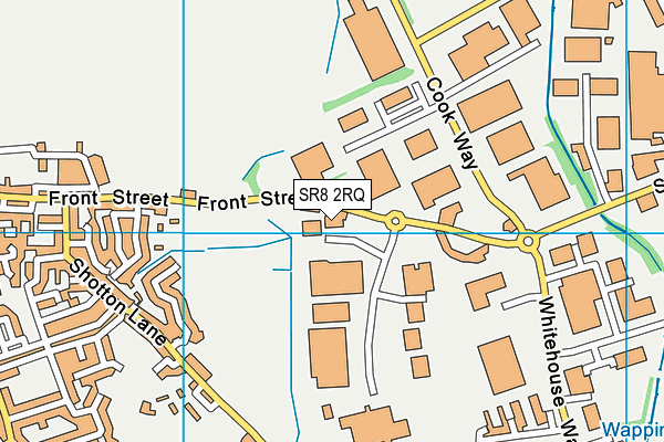 SR8 2RQ map - OS VectorMap District (Ordnance Survey)