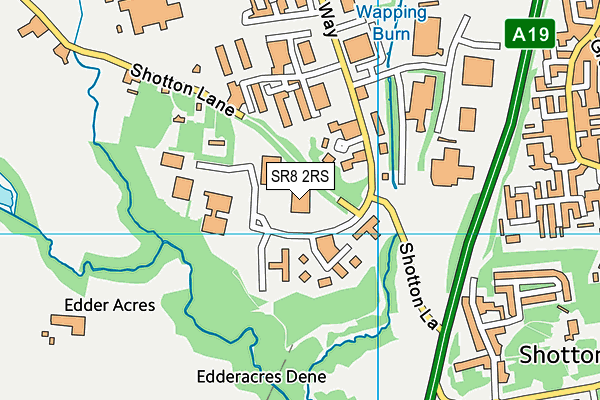 SR8 2RS map - OS VectorMap District (Ordnance Survey)