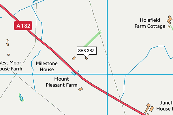 SR8 3BZ map - OS VectorMap District (Ordnance Survey)