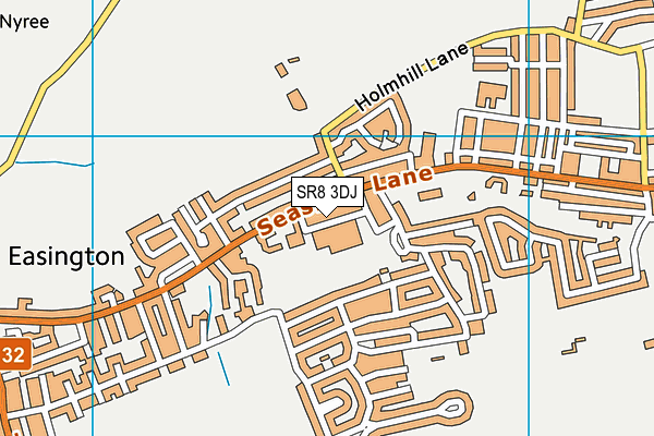 Easington Colliery Primary School map (SR8 3DJ) - OS VectorMap District (Ordnance Survey)