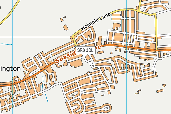 SR8 3DL map - OS VectorMap District (Ordnance Survey)
