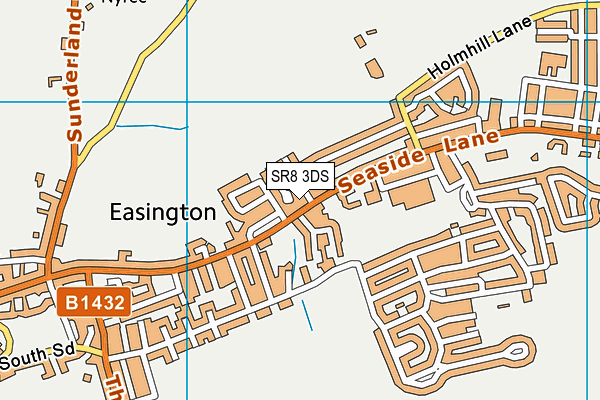 SR8 3DS map - OS VectorMap District (Ordnance Survey)