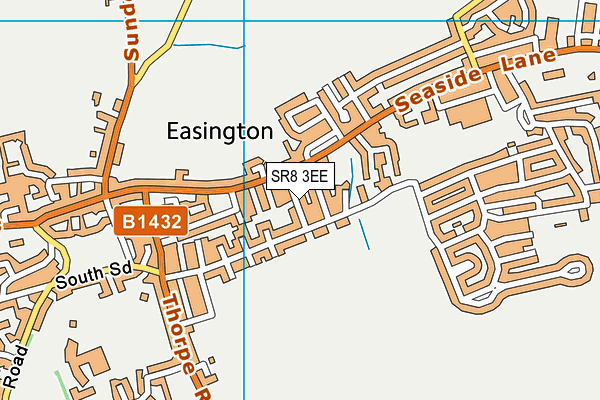 SR8 3EE map - OS VectorMap District (Ordnance Survey)