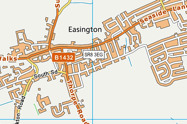 SR8 3EG map - OS VectorMap District (Ordnance Survey)