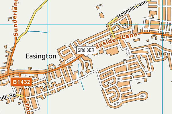 SR8 3ER map - OS VectorMap District (Ordnance Survey)