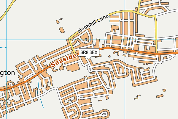 SR8 3EX map - OS VectorMap District (Ordnance Survey)