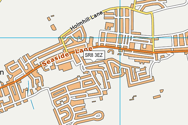 SR8 3EZ map - OS VectorMap District (Ordnance Survey)