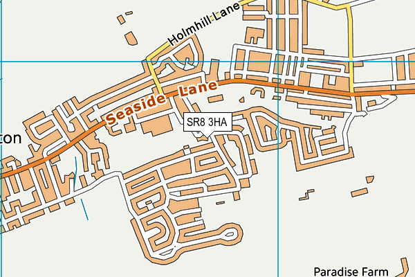 SR8 3HA map - OS VectorMap District (Ordnance Survey)