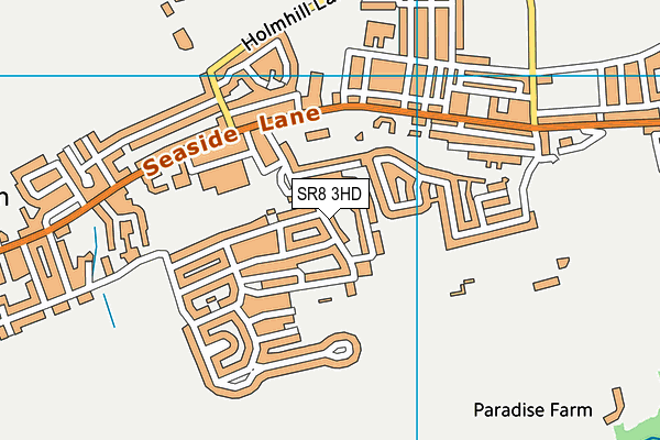 SR8 3HD map - OS VectorMap District (Ordnance Survey)
