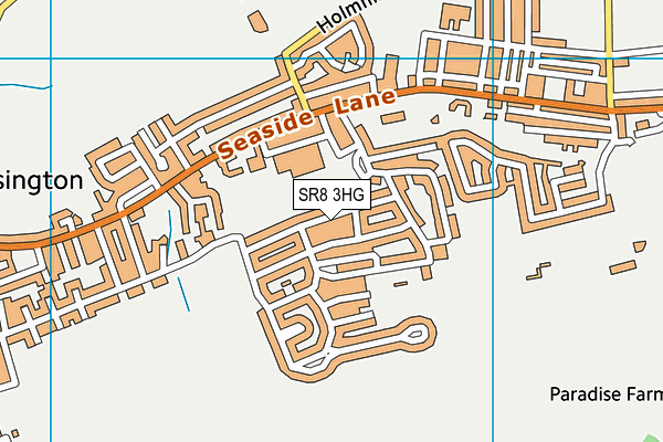 SR8 3HG map - OS VectorMap District (Ordnance Survey)