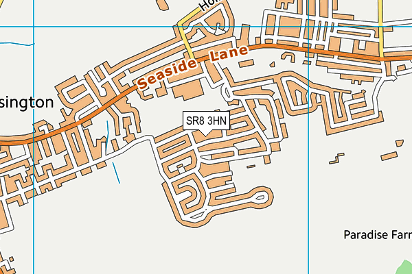 SR8 3HN map - OS VectorMap District (Ordnance Survey)