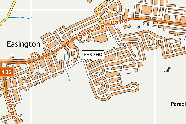 SR8 3HQ map - OS VectorMap District (Ordnance Survey)