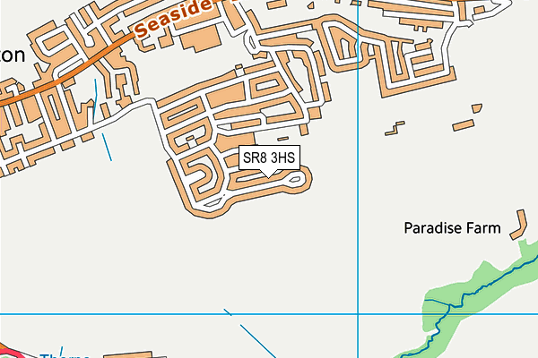 SR8 3HS map - OS VectorMap District (Ordnance Survey)
