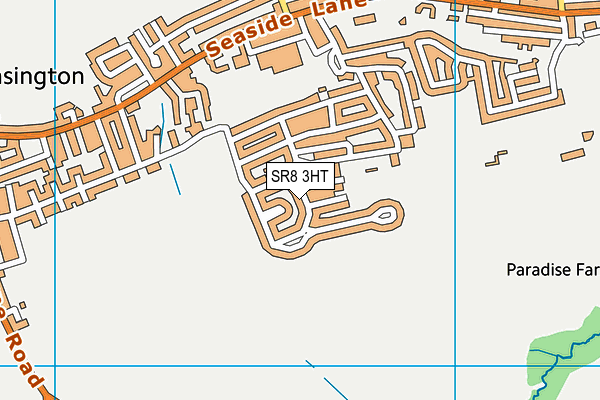 SR8 3HT map - OS VectorMap District (Ordnance Survey)