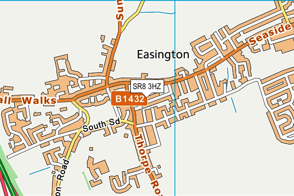 SR8 3HZ map - OS VectorMap District (Ordnance Survey)