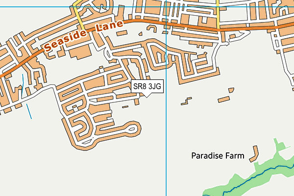 SR8 3JG map - OS VectorMap District (Ordnance Survey)