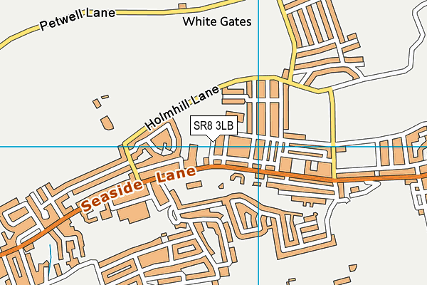 SR8 3LB map - OS VectorMap District (Ordnance Survey)