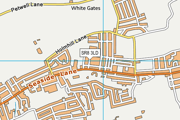 SR8 3LD map - OS VectorMap District (Ordnance Survey)