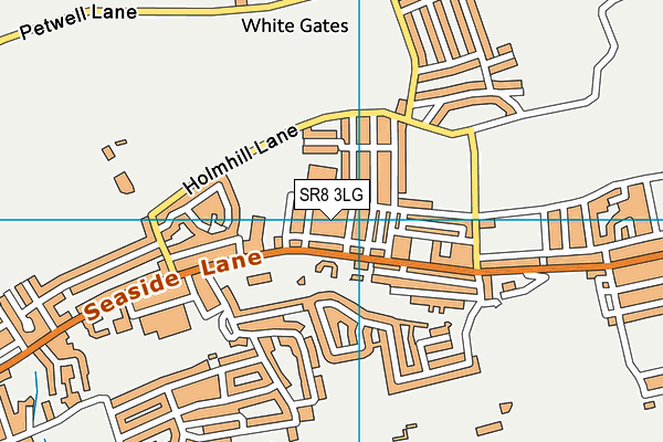 SR8 3LG map - OS VectorMap District (Ordnance Survey)