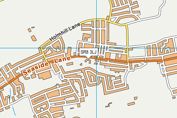 SR8 3LJ map - OS VectorMap District (Ordnance Survey)