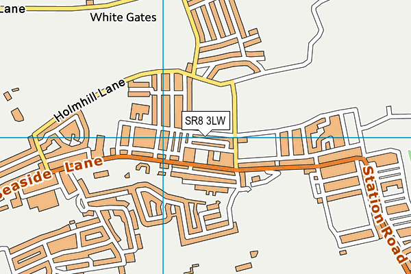SR8 3LW map - OS VectorMap District (Ordnance Survey)