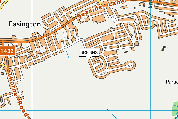 SR8 3NS map - OS VectorMap District (Ordnance Survey)