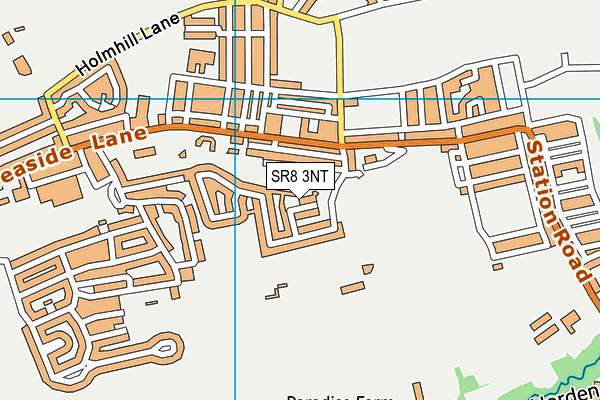 SR8 3NT map - OS VectorMap District (Ordnance Survey)