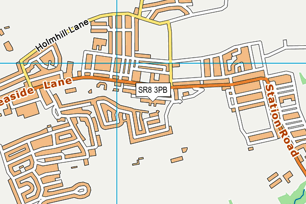 SR8 3PB map - OS VectorMap District (Ordnance Survey)