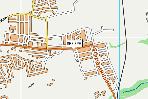 SR8 3PE map - OS VectorMap District (Ordnance Survey)