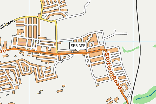 SR8 3PF map - OS VectorMap District (Ordnance Survey)