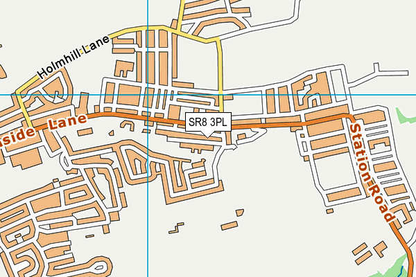 SR8 3PL map - OS VectorMap District (Ordnance Survey)