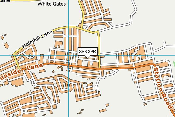 SR8 3PR map - OS VectorMap District (Ordnance Survey)