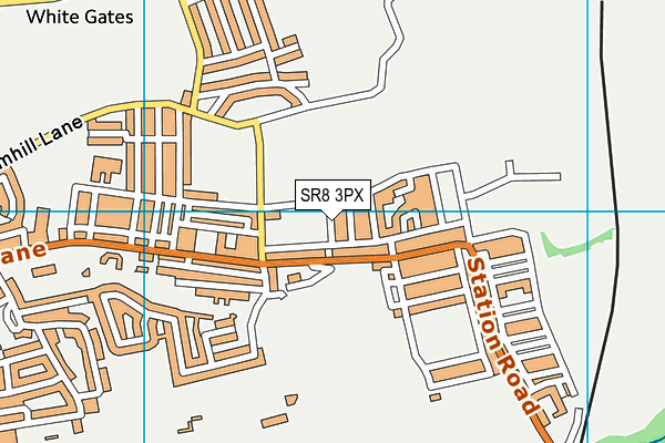 SR8 3PX map - OS VectorMap District (Ordnance Survey)