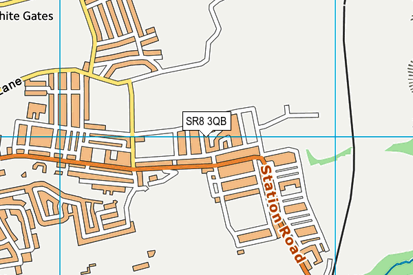 SR8 3QB map - OS VectorMap District (Ordnance Survey)