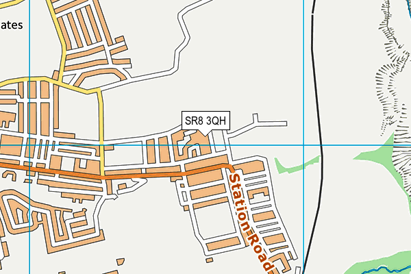 SR8 3QH map - OS VectorMap District (Ordnance Survey)