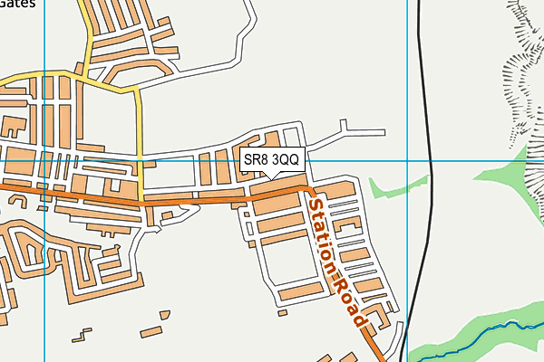 SR8 3QQ map - OS VectorMap District (Ordnance Survey)