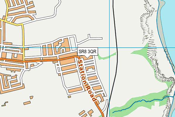 SR8 3QR map - OS VectorMap District (Ordnance Survey)