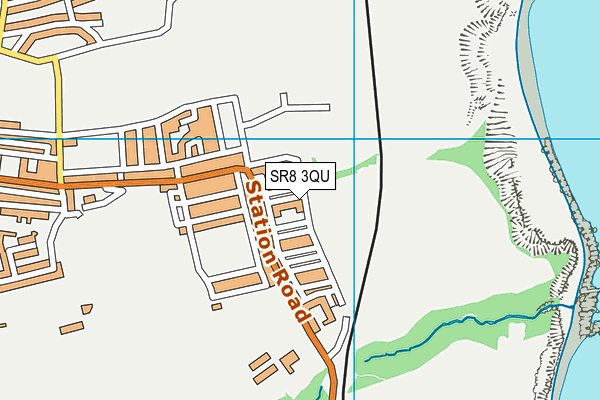 SR8 3QU map - OS VectorMap District (Ordnance Survey)