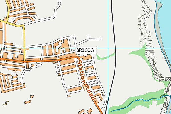 SR8 3QW map - OS VectorMap District (Ordnance Survey)