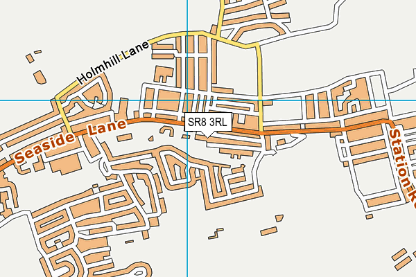 SR8 3RL map - OS VectorMap District (Ordnance Survey)