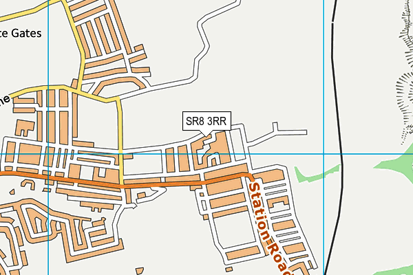 SR8 3RR map - OS VectorMap District (Ordnance Survey)