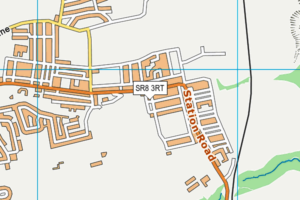 SR8 3RT map - OS VectorMap District (Ordnance Survey)