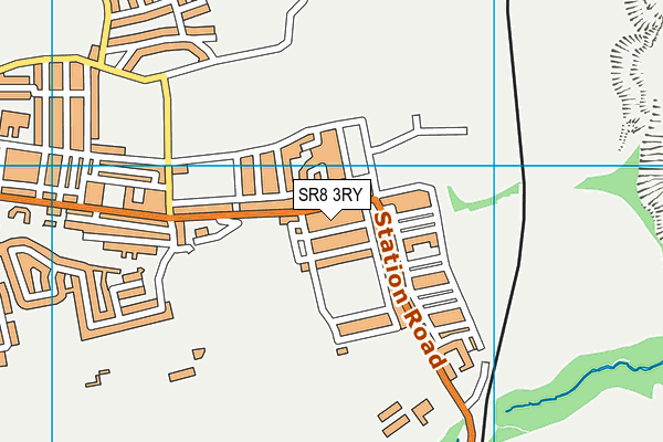 SR8 3RY map - OS VectorMap District (Ordnance Survey)