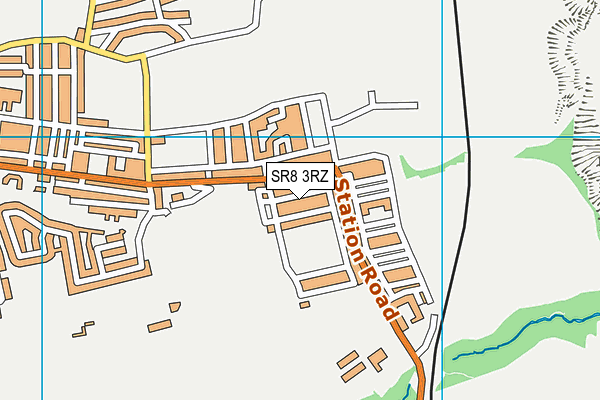 SR8 3RZ map - OS VectorMap District (Ordnance Survey)