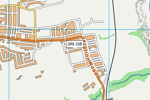 SR8 3SB map - OS VectorMap District (Ordnance Survey)