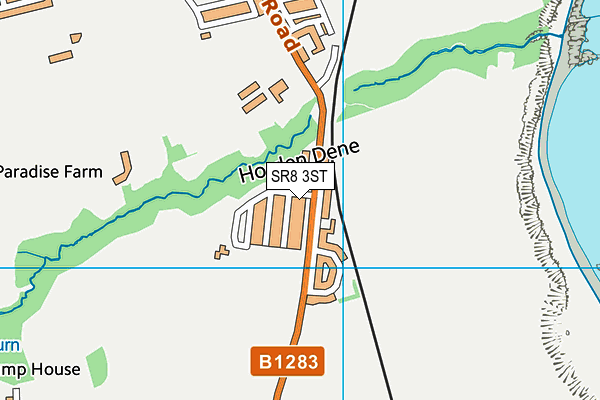 SR8 3ST map - OS VectorMap District (Ordnance Survey)