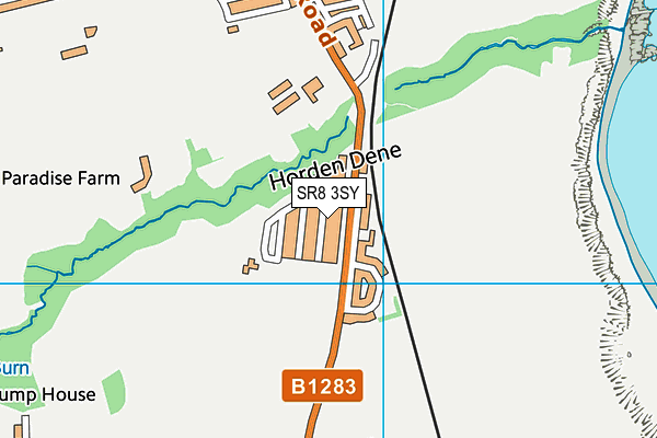 SR8 3SY map - OS VectorMap District (Ordnance Survey)