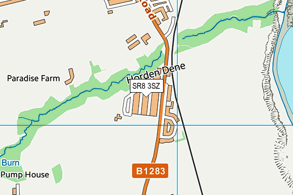 SR8 3SZ map - OS VectorMap District (Ordnance Survey)